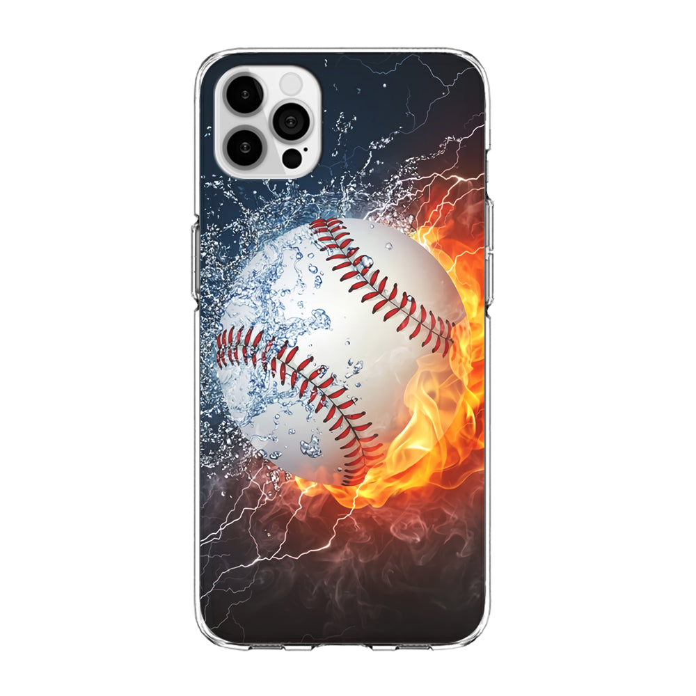 Baseball Ball Cool Art iPhone 15 Pro Max Case-Phone Case-Clear Soft Case-Altracase