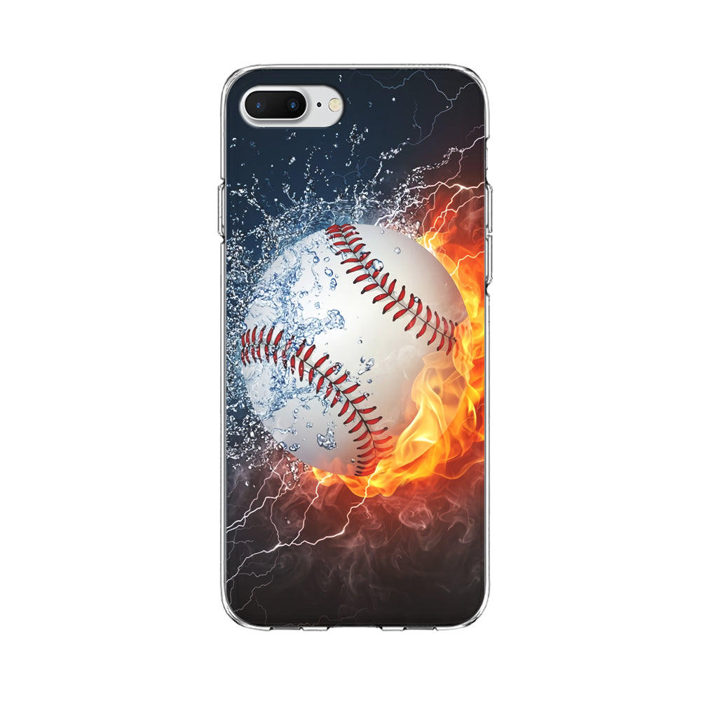 Baseball Ball Cool Art iPhone 7 Plus Case-Phone Case-Clear Soft Case-Altracase