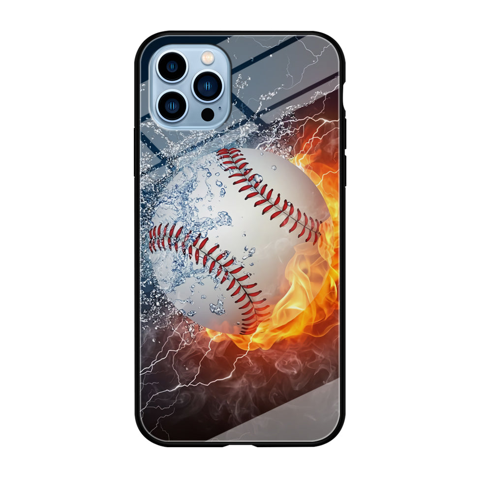 Baseball Ball Cool Art iPhone 12 Pro Case-Phone Case-Tempered Glass Case-Altracase