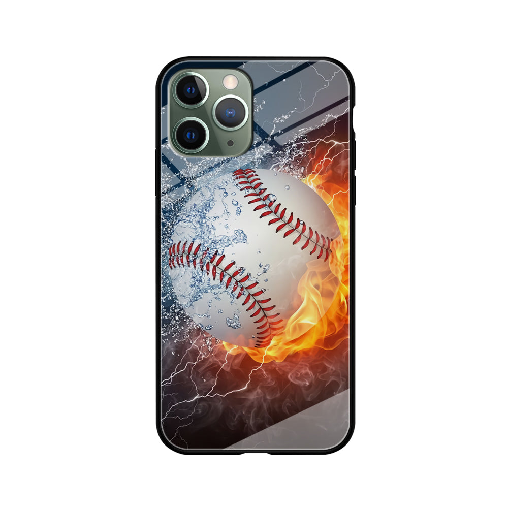 Baseball Ball Cool Art iPhone 11 Pro Max Case-Phone Case-Tempered Glass Case-Altracase