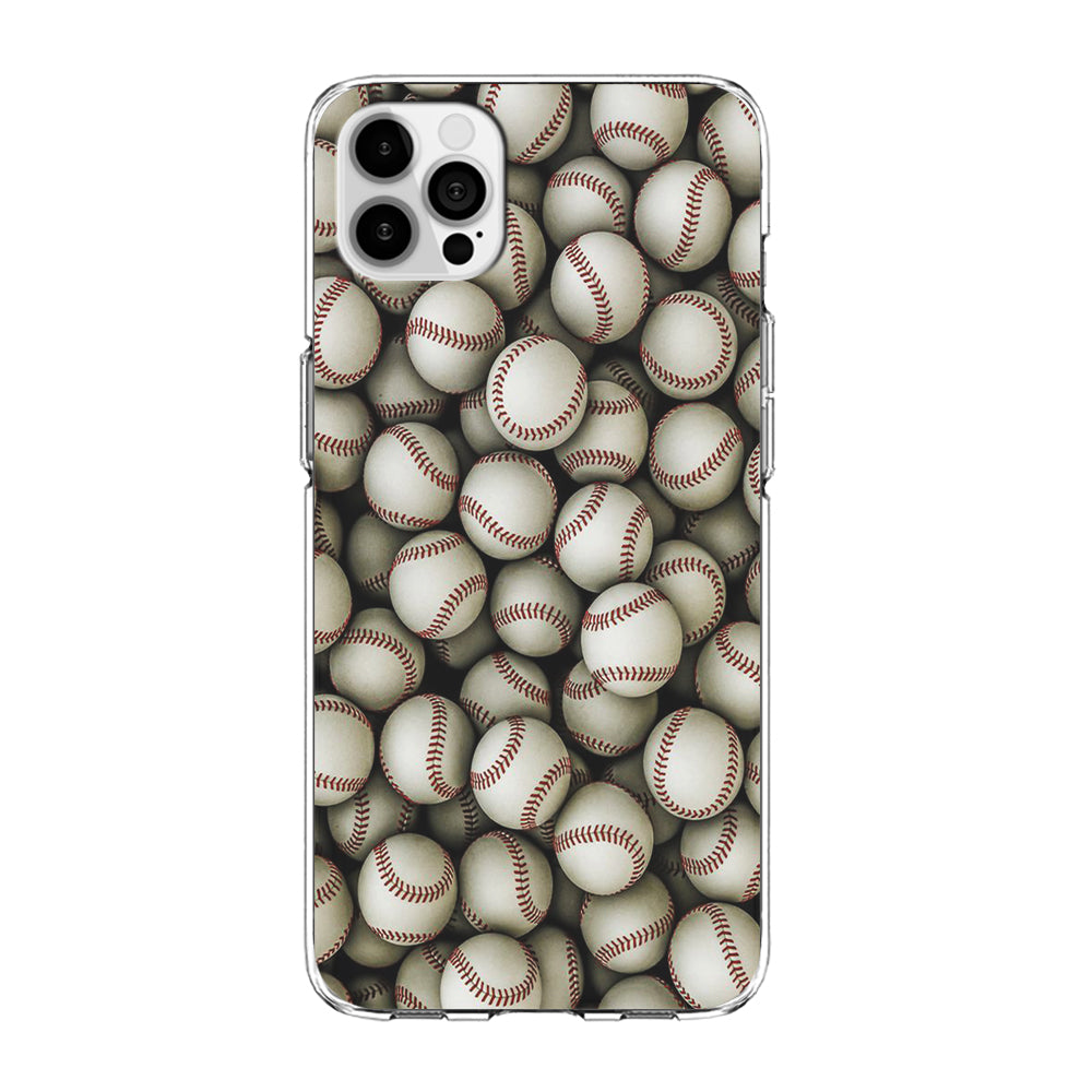 Baseball Ball Pattern iPhone 15 Pro Case-Phone Case-Clear Soft Case-Altracase