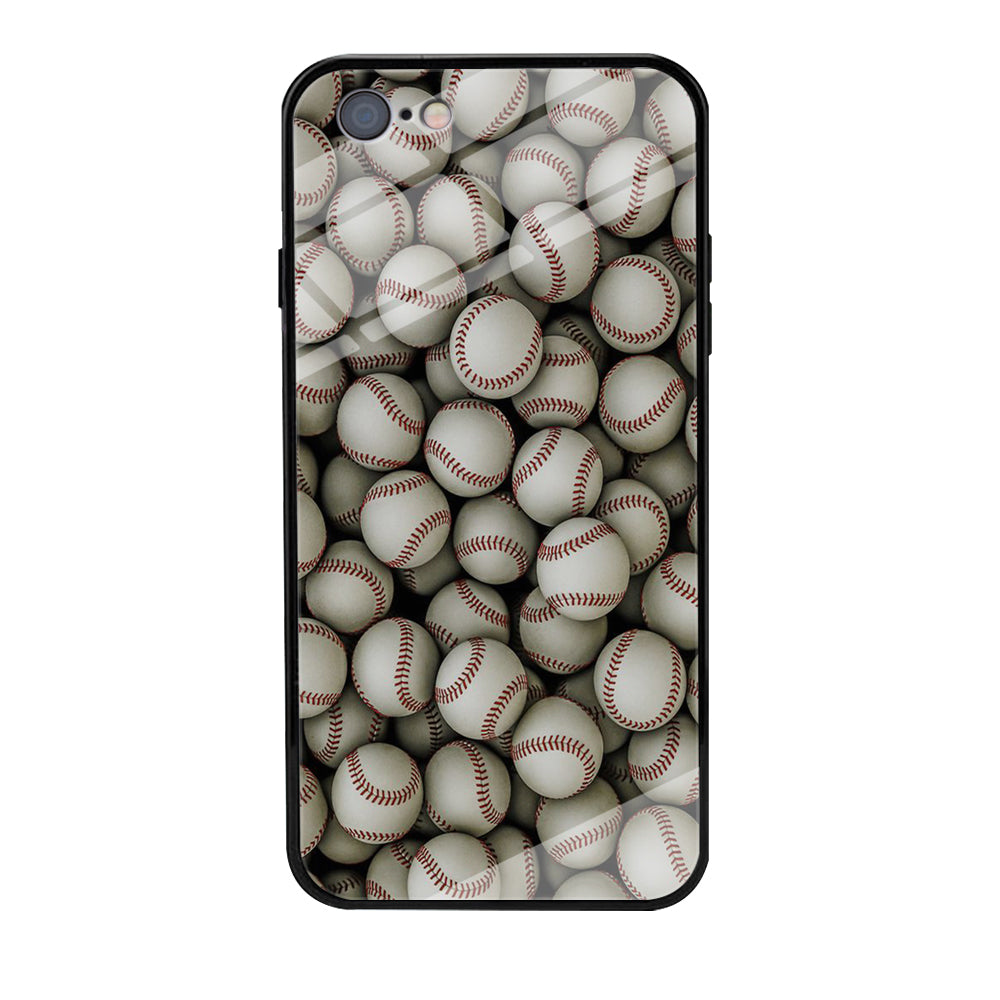 Baseball Ball Pattern iPhone 6 Plus | 6s Plus Case-Phone Case-Tempered Glass Case-Altracase
