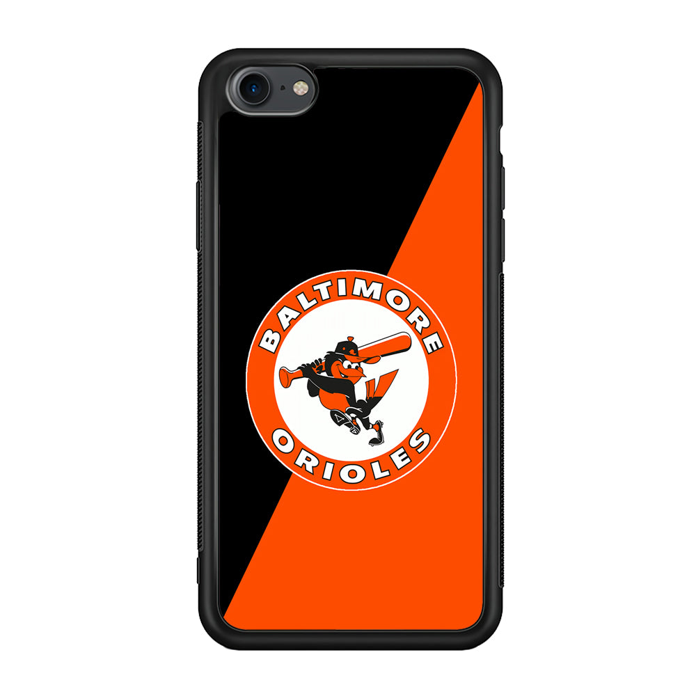 Baseball Baltimore Orioles MLB 001 iPhone 7 Case-Phone Case-Rubber Black (2D Case)-Altracase