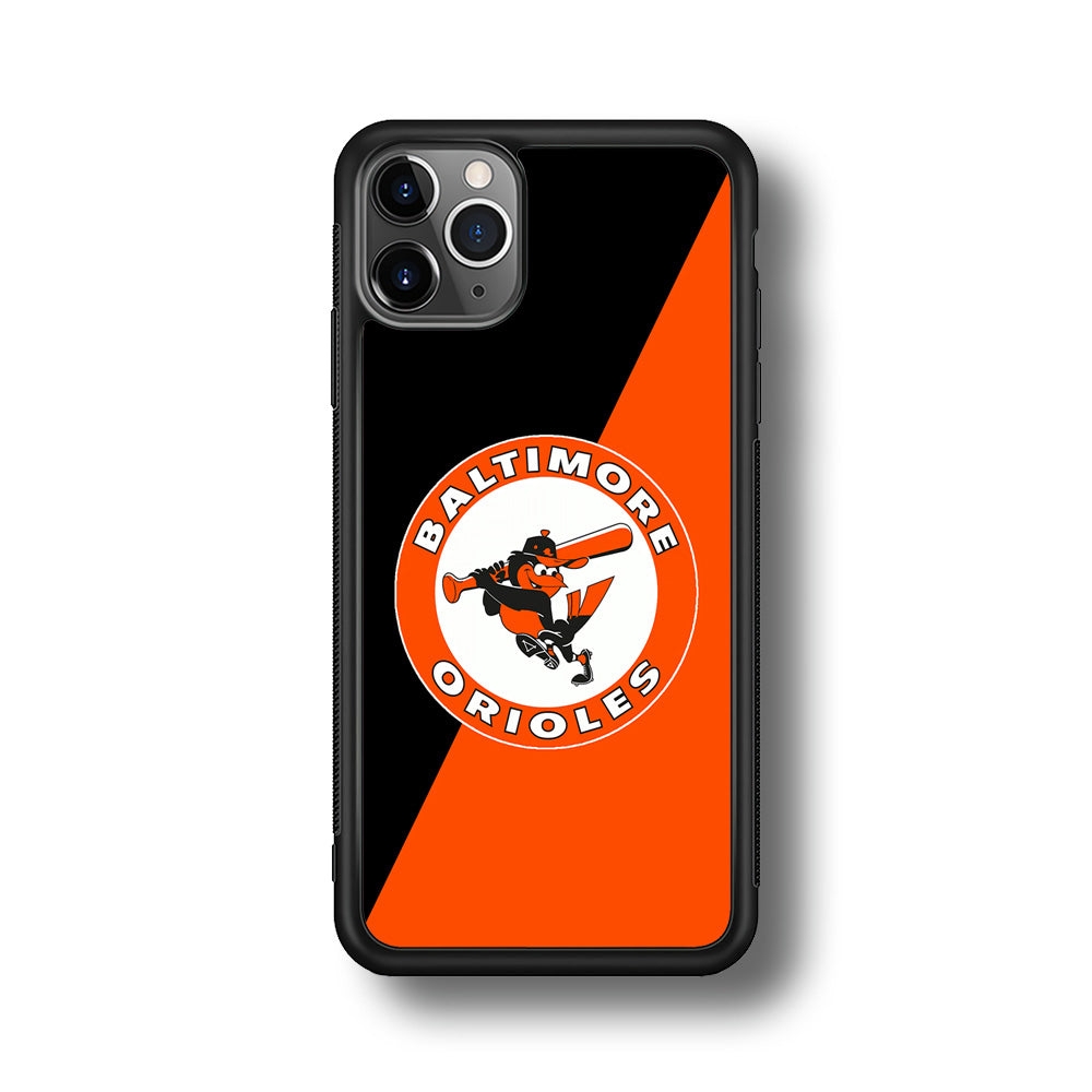 Baseball Baltimore Orioles MLB 001 iPhone 11 Pro Case-Phone Case-Rubber Black (2D Case)-Altracase
