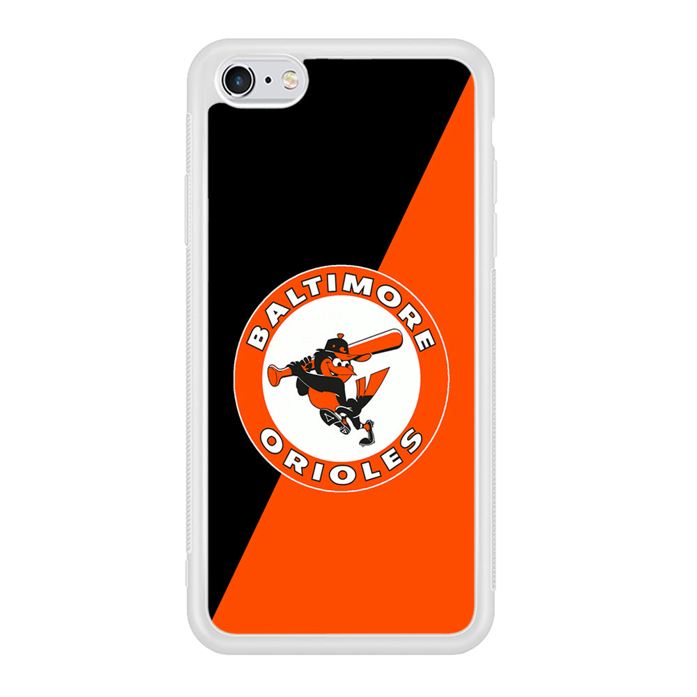 Baseball Baltimore Orioles MLB 001 iPhone 6 Plus | 6s Plus Case-Phone Case-Rubber White (2D Case)-Altracase