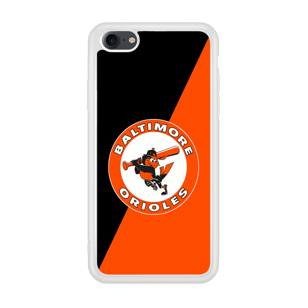 Baseball Baltimore Orioles MLB 001 iPhone 7 Case-Phone Case-Rubber White (2D Case)-Altracase