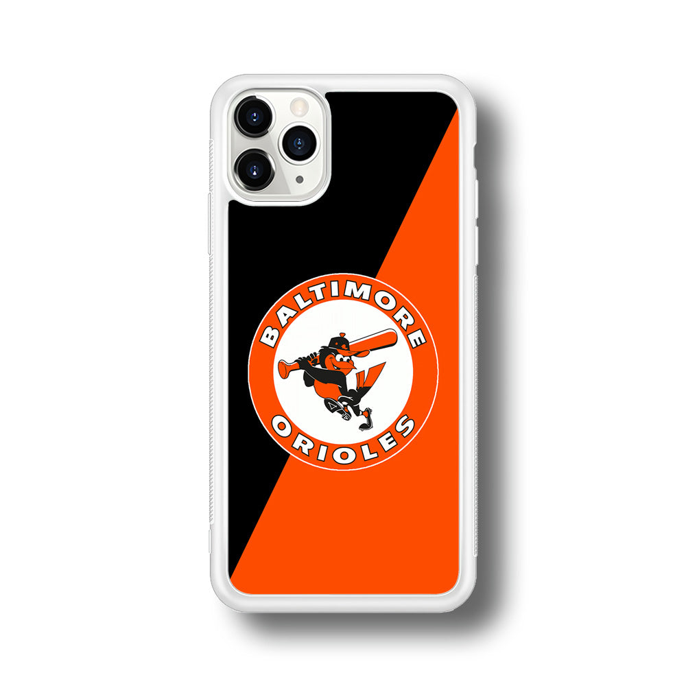 Baseball Baltimore Orioles MLB 001 iPhone 11 Pro Case-Phone Case-Rubber White (2D Case)-Altracase
