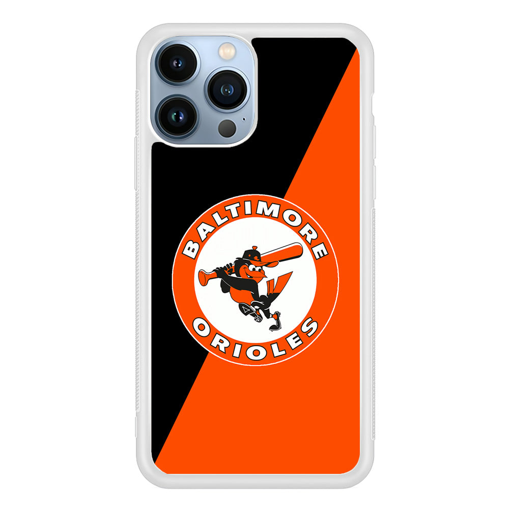 Baseball Baltimore Orioles MLB 001 iPhone 15 Pro Case-Phone Case-Rubber White (2D Case)-Altracase