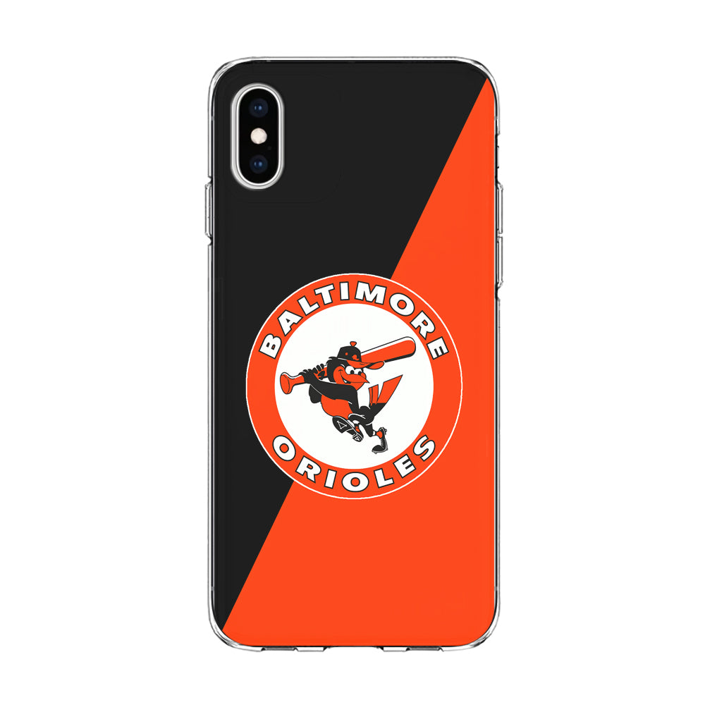 Baseball Baltimore Orioles MLB 001 iPhone Xs Case-Phone Case-Clear Soft Case-Altracase