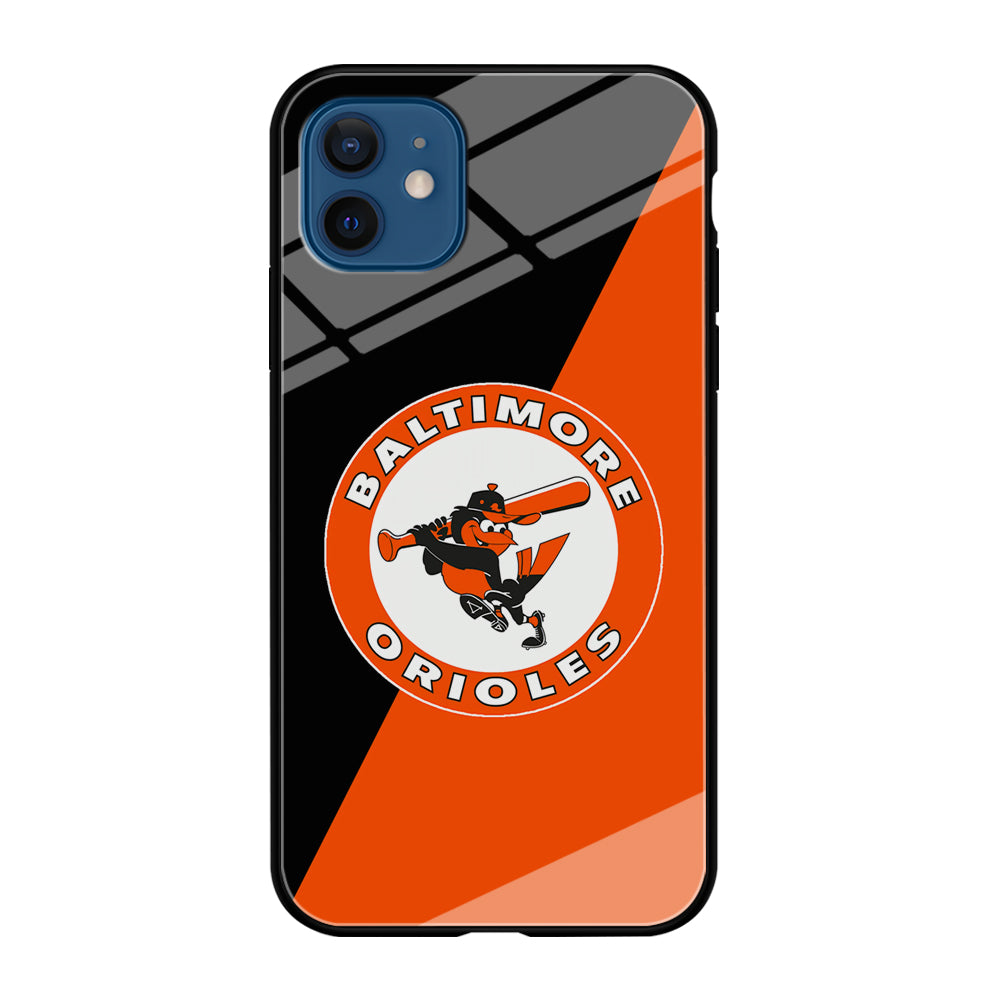 Baseball Baltimore Orioles MLB 001 iPhone 12 Case-Phone Case-Tempered Glass Case-Altracase