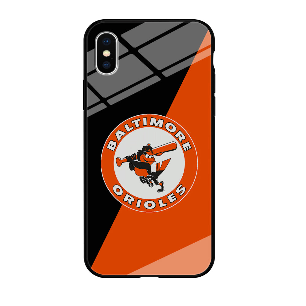 Baseball Baltimore Orioles MLB 001 iPhone Xs Max Case-Phone Case-Tempered Glass Case-Altracase