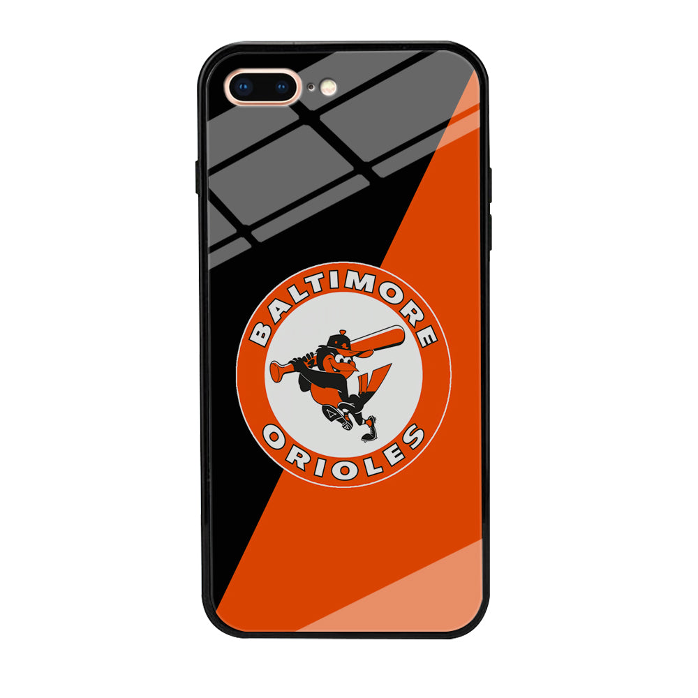 Baseball Baltimore Orioles MLB 001 iPhone 8 Plus Case-Phone Case-Tempered Glass Case-Altracase