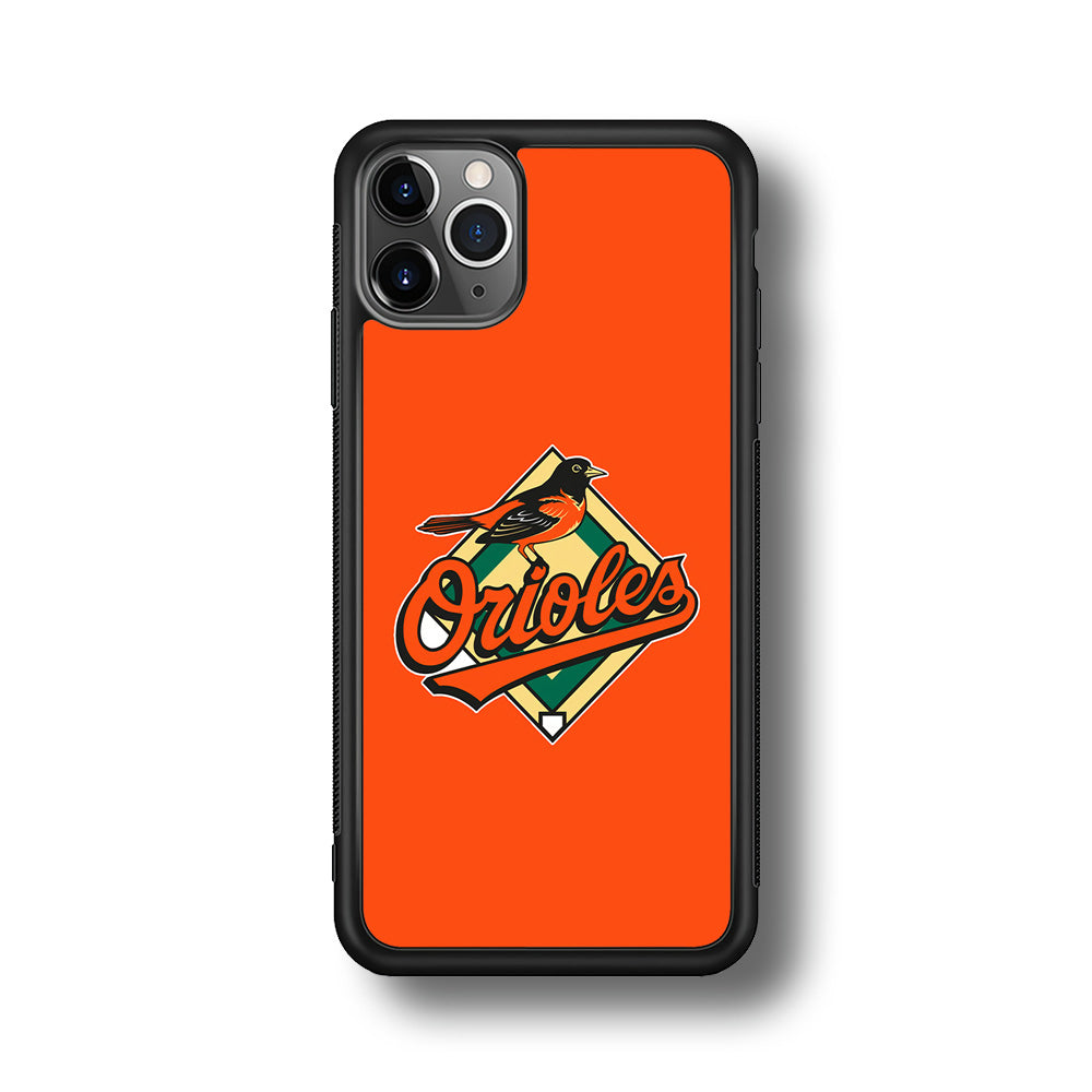 Baseball Baltimore Orioles MLB 002 iPhone 11 Pro Max Case-Phone Case-Rubber Black (2D Case)-Altracase