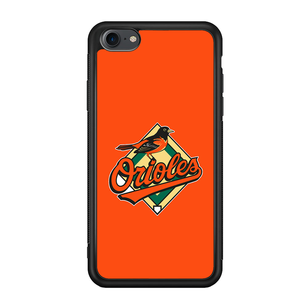 Baseball Baltimore Orioles MLB 002 iPhone 7 Case-Phone Case-Rubber Black (2D Case)-Altracase