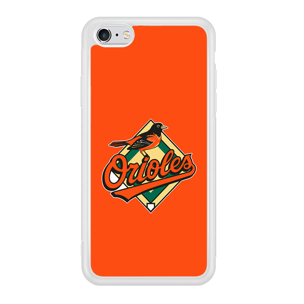 Baseball Baltimore Orioles MLB 002 iPhone 6 Plus | 6s Plus Case-Phone Case-Rubber White (2D Case)-Altracase