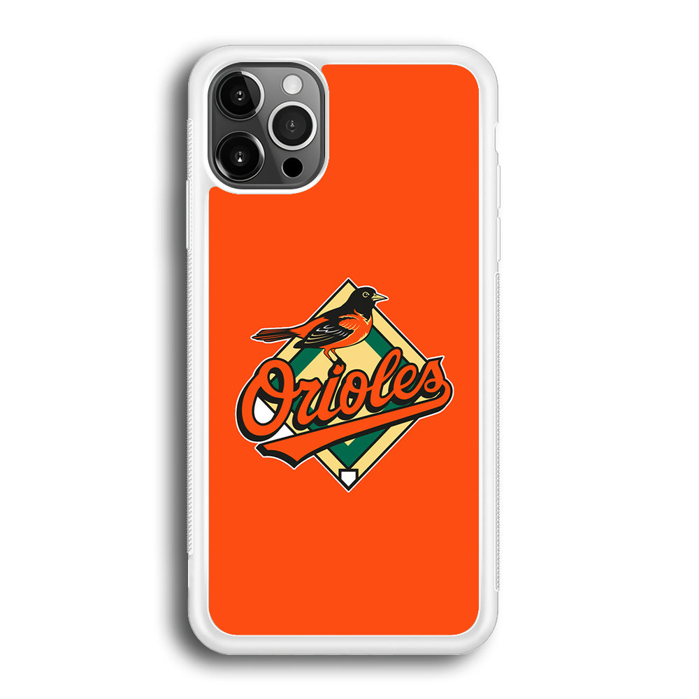 Baseball Baltimore Orioles MLB 002 iPhone 12 Pro Case-Phone Case-Rubber White (2D Case)-Altracase