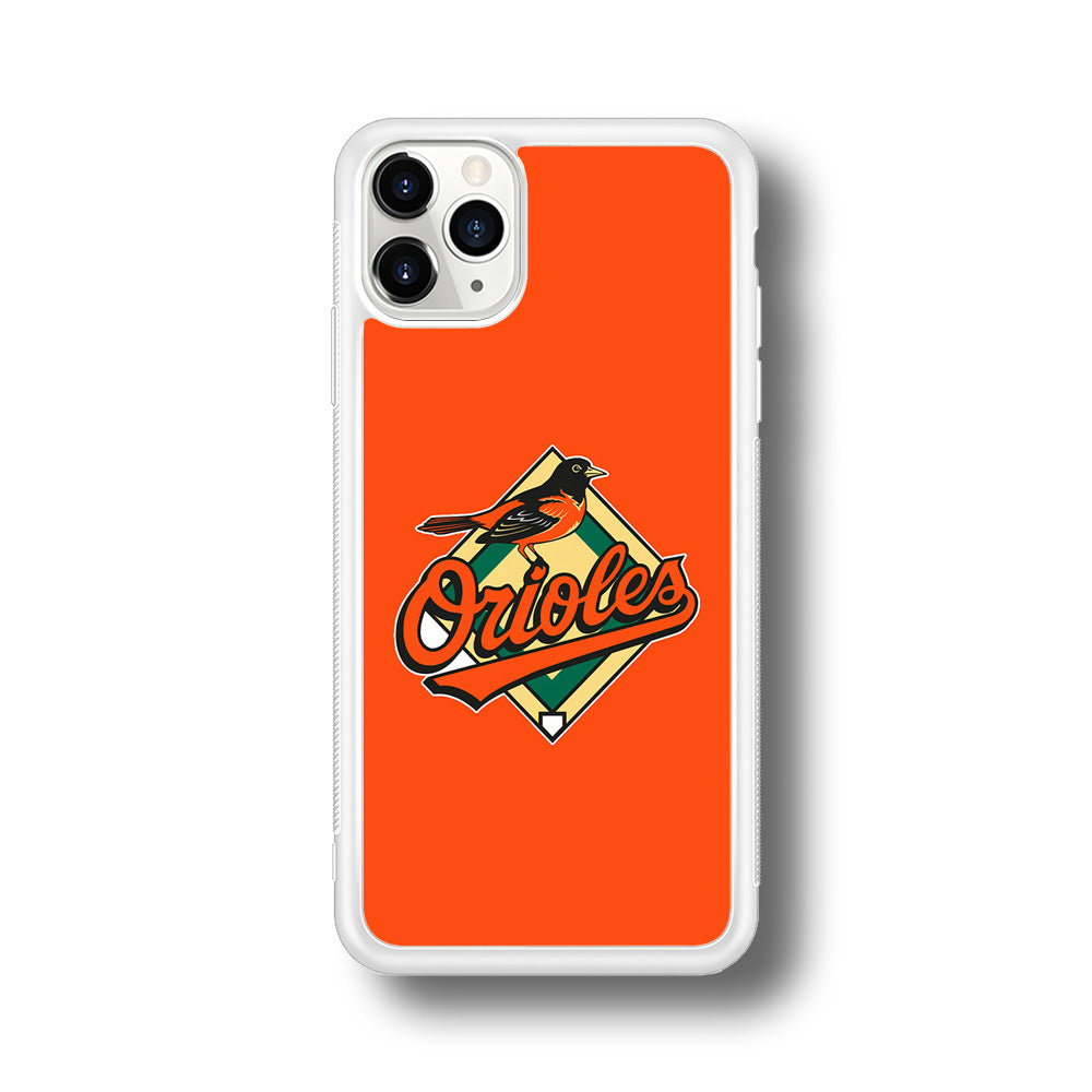 Baseball Baltimore Orioles MLB 002 iPhone 11 Pro Max Case-Phone Case-Rubber White (2D Case)-Altracase