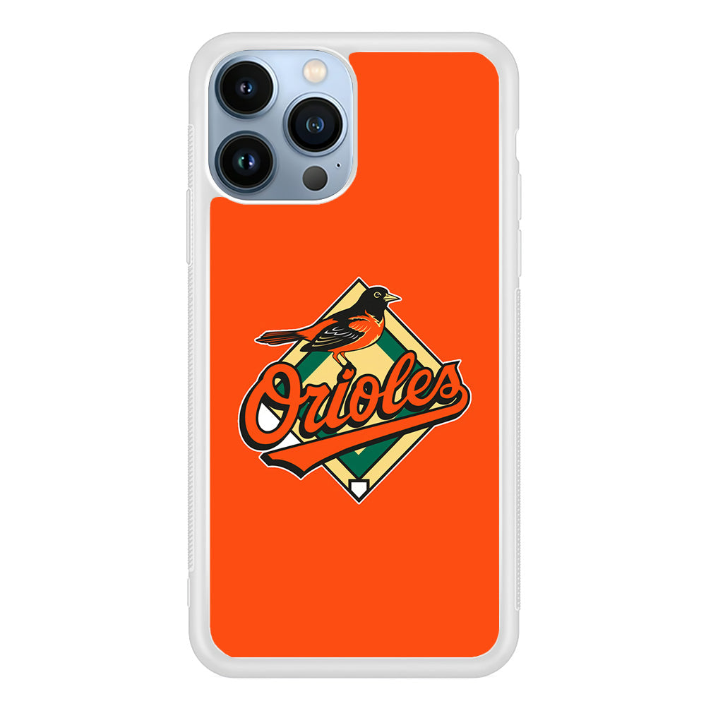 Baseball Baltimore Orioles MLB 002 iPhone 15 Pro Case-Phone Case-Rubber White (2D Case)-Altracase