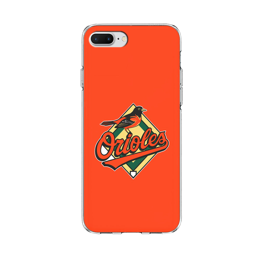 Baseball Baltimore Orioles MLB 002 iPhone 8 Plus Case-Phone Case-Clear Soft Case-Altracase