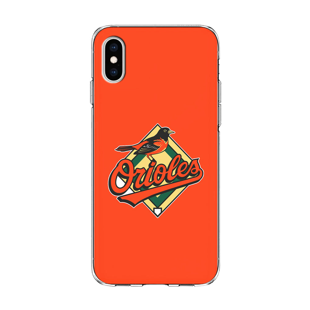 Baseball Baltimore Orioles MLB 002 iPhone X Case-Phone Case-Clear Soft Case-Altracase
