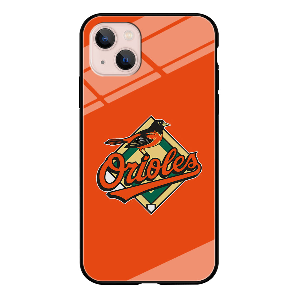 Baseball Baltimore Orioles MLB 002 iPhone 13 Mini Case-Phone Case-Tempered Glass Case-Altracase