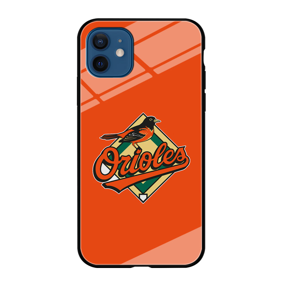 Baseball Baltimore Orioles MLB 002 iPhone 12 Mini Case-Phone Case-Tempered Glass Case-Altracase
