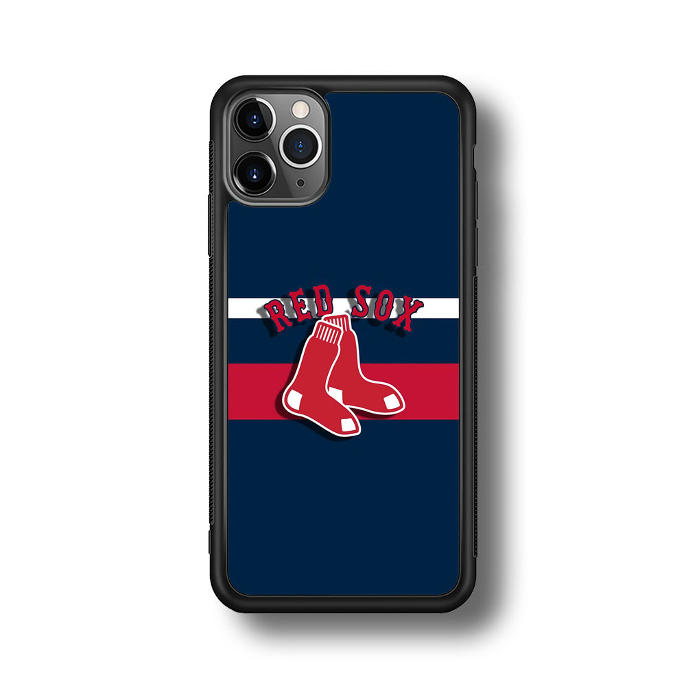 Baseball Boston Red Sox MLB 001 iPhone 11 Pro Case-Phone Case-Rubber Black (2D Case)-Altracase