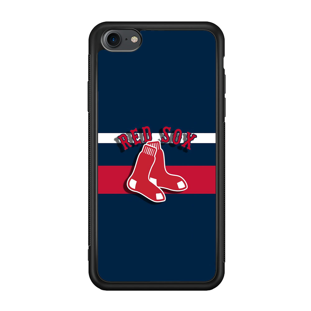 Baseball Boston Red Sox MLB 001 iPhone 7 Case-Phone Case-Rubber Black (2D Case)-Altracase