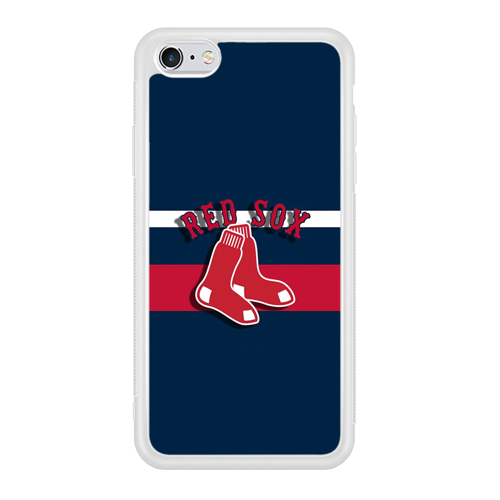 Baseball Boston Red Sox MLB 001 iPhone 6 Plus | 6s Plus Case-Phone Case-Rubber White (2D Case)-Altracase