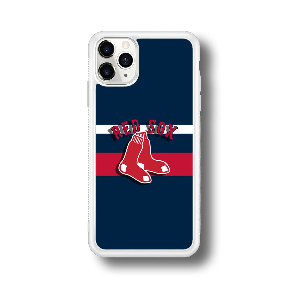 Baseball Boston Red Sox MLB 001 iPhone 11 Pro Case-Phone Case-Rubber White (2D Case)-Altracase