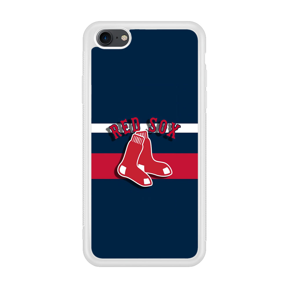 Baseball Boston Red Sox MLB 001 iPhone 7 Case-Phone Case-Rubber White (2D Case)-Altracase