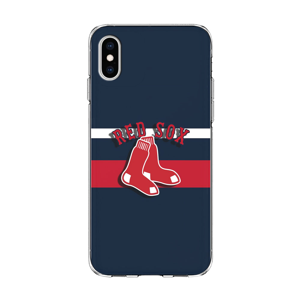 Baseball Boston Red Sox MLB 001 iPhone Xs Case-Phone Case-Clear Soft Case-Altracase