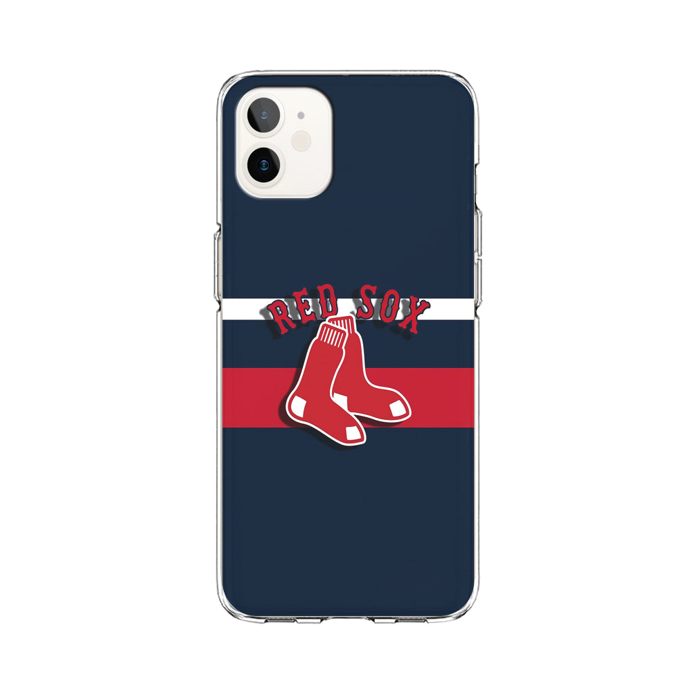 Baseball Boston Red Sox MLB 001 iPhone 12 Case-Phone Case-Clear Soft Case-Altracase
