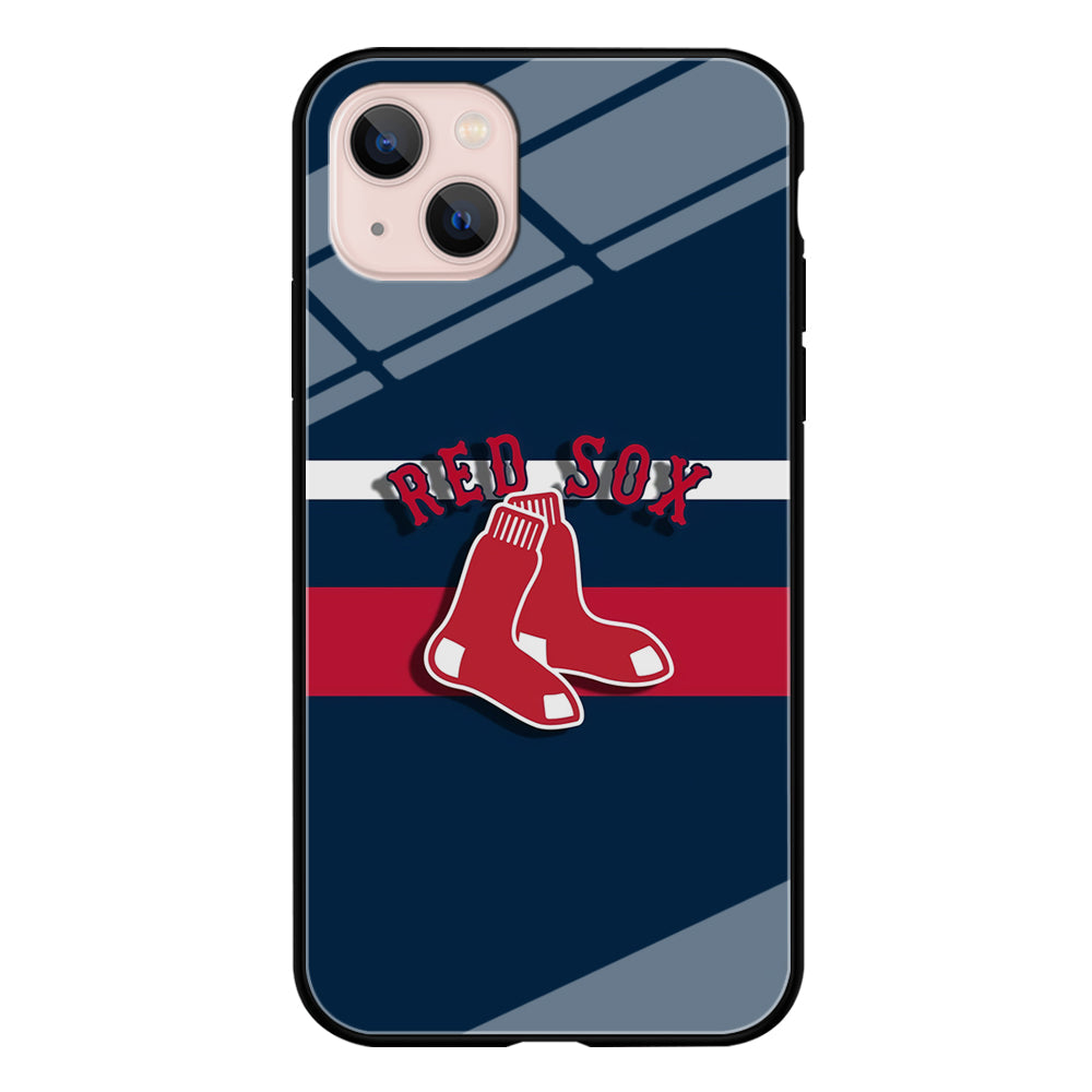 Baseball Boston Red Sox MLB 001 iPhone 13 Case-Phone Case-Tempered Glass Case-Altracase