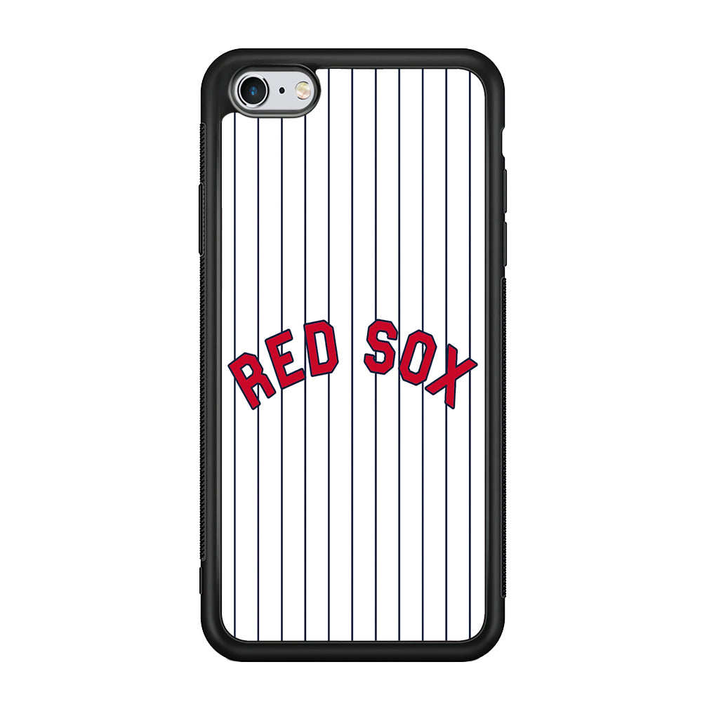 Baseball Boston Red Sox MLB 002 iPhone 6 Plus | 6s Plus Case-Phone Case-Rubber Black (2D Case)-Altracase