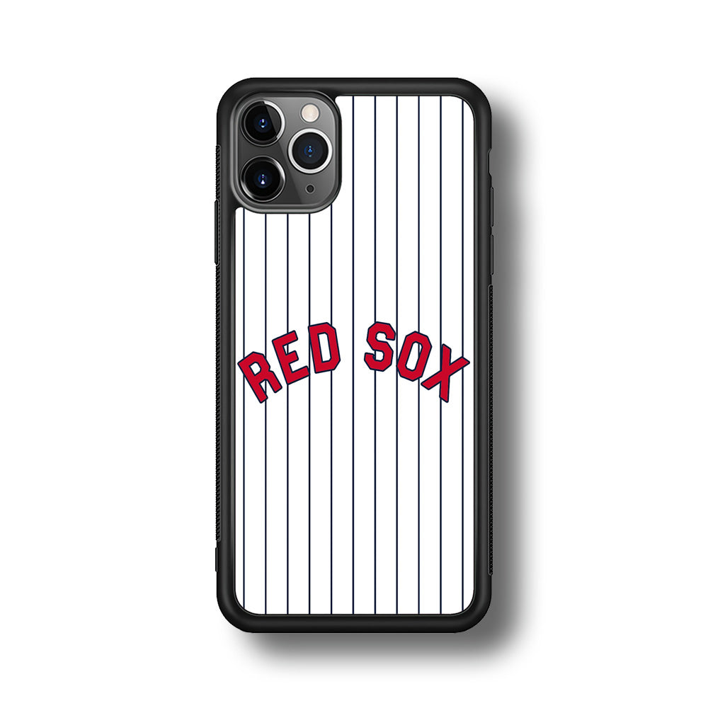 Baseball Boston Red Sox MLB 002 iPhone 11 Pro Case-Phone Case-Rubber Black (2D Case)-Altracase
