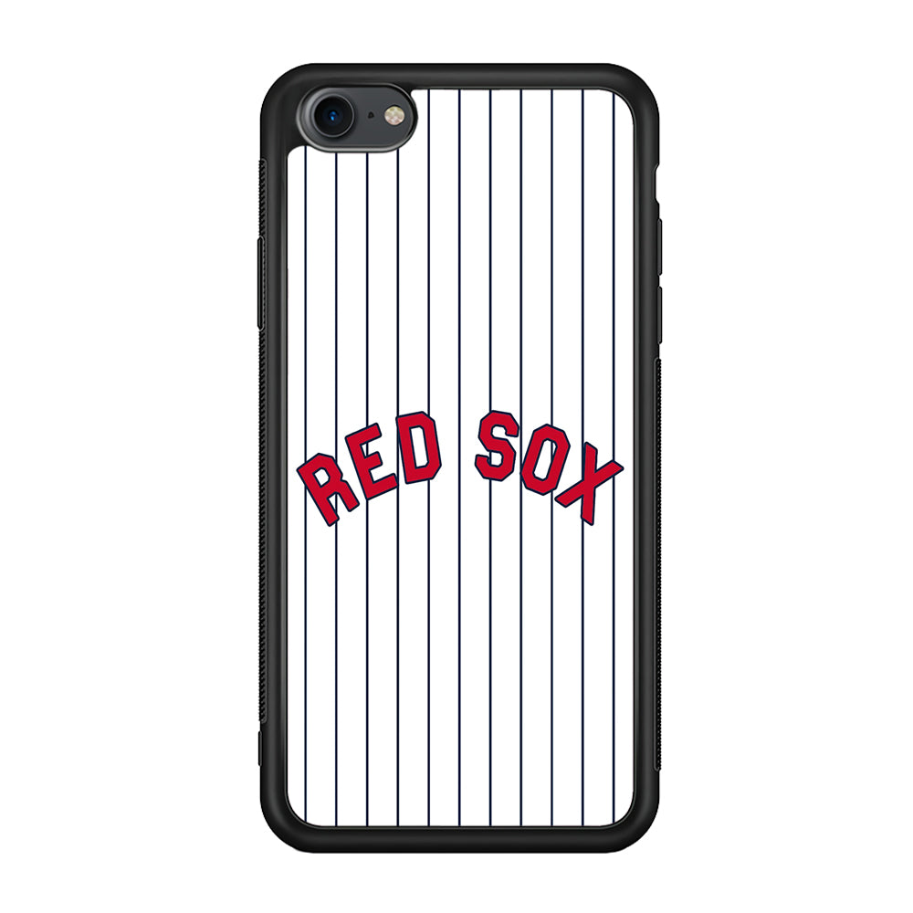 Baseball Boston Red Sox MLB 002 iPhone 7 Case-Phone Case-Rubber Black (2D Case)-Altracase