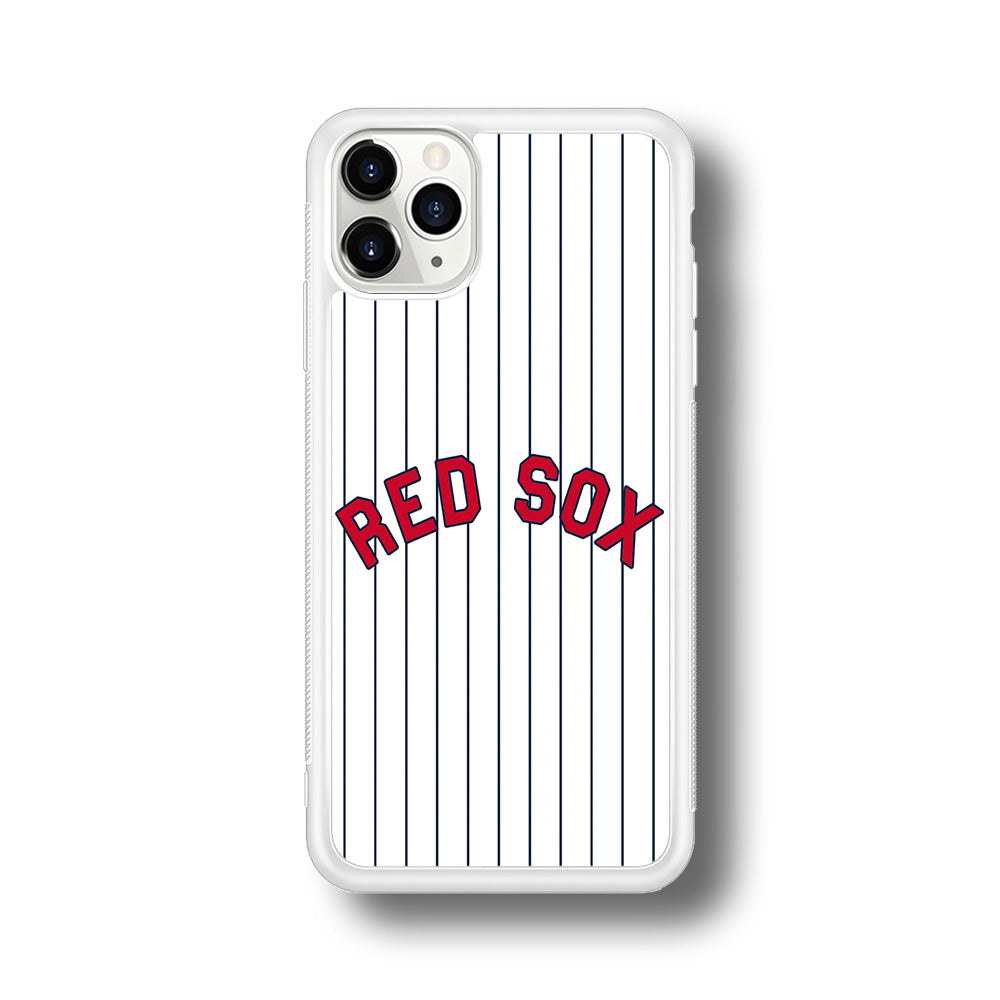 Baseball Boston Red Sox MLB 002 iPhone 11 Pro Case-Phone Case-Rubber White (2D Case)-Altracase