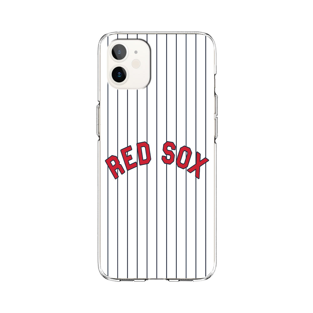 Baseball Boston Red Sox MLB 002 iPhone 12 Mini Case-Phone Case-Clear Soft Case-Altracase