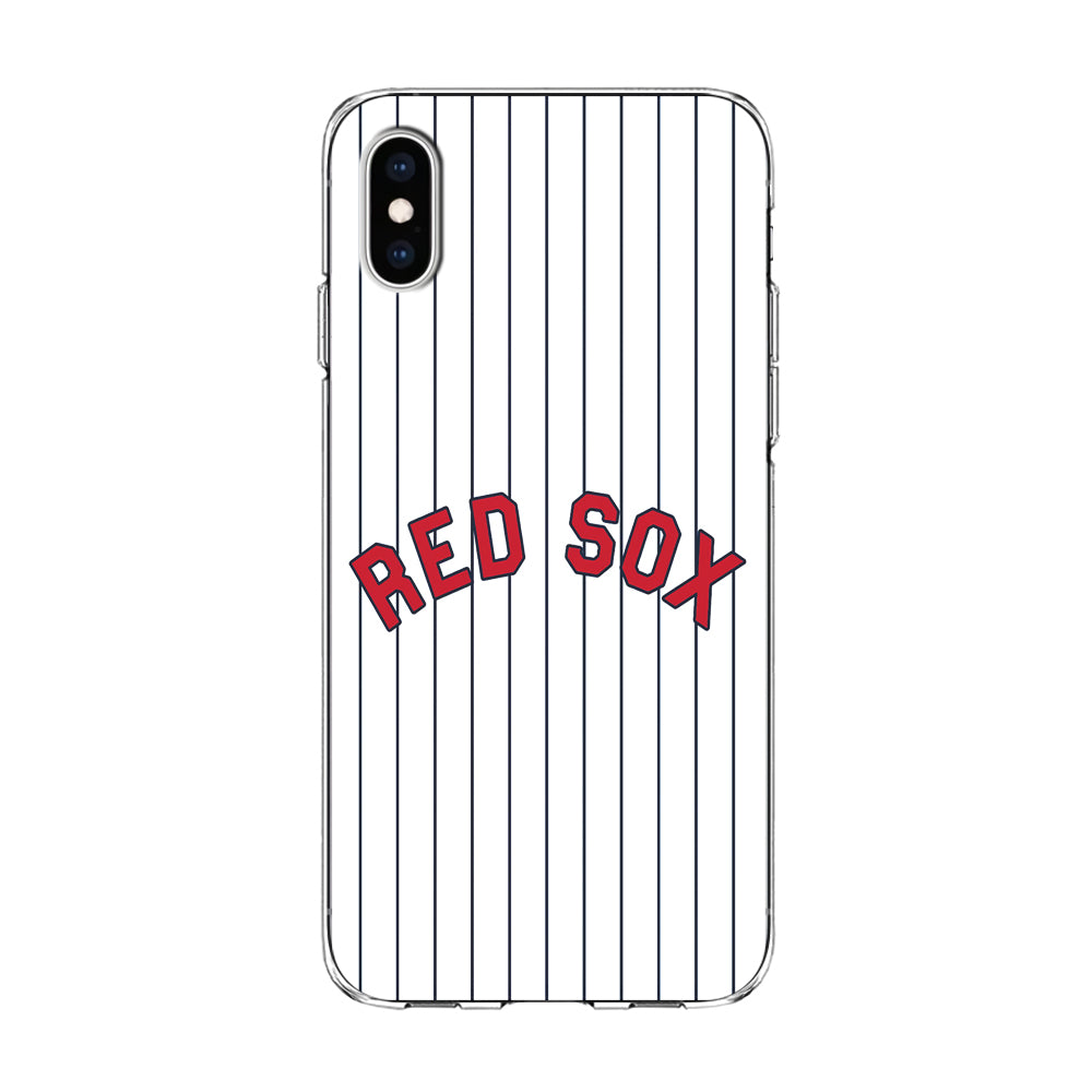 Baseball Boston Red Sox MLB 002 iPhone X Case-Phone Case-Clear Soft Case-Altracase