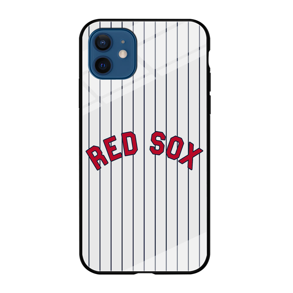 Baseball Boston Red Sox MLB 002 iPhone 12 Case-Phone Case-Tempered Glass Case-Altracase