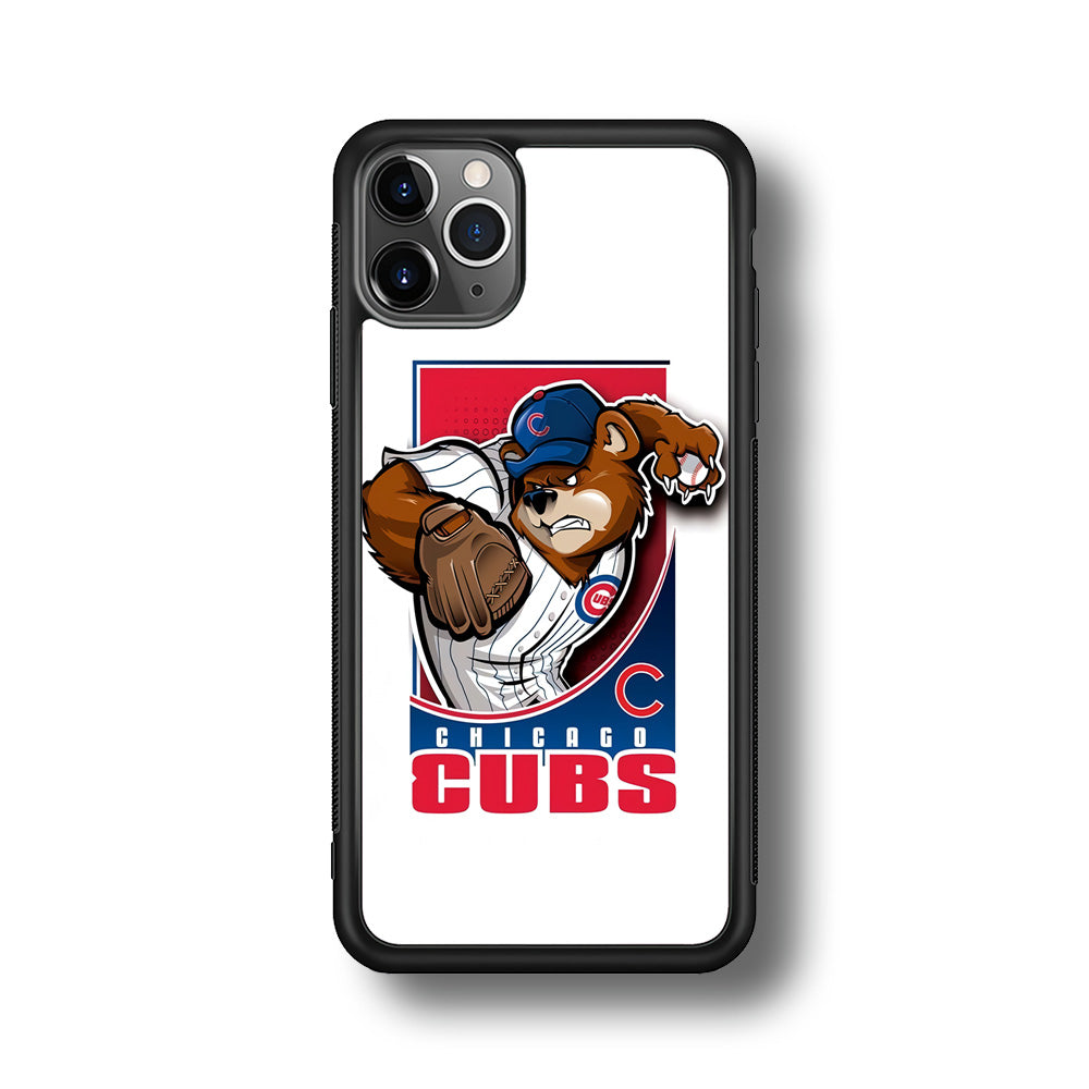 Baseball Chicago Cubs MLB 001 iPhone 11 Pro Case-Phone Case-Rubber Black (2D Case)-Altracase