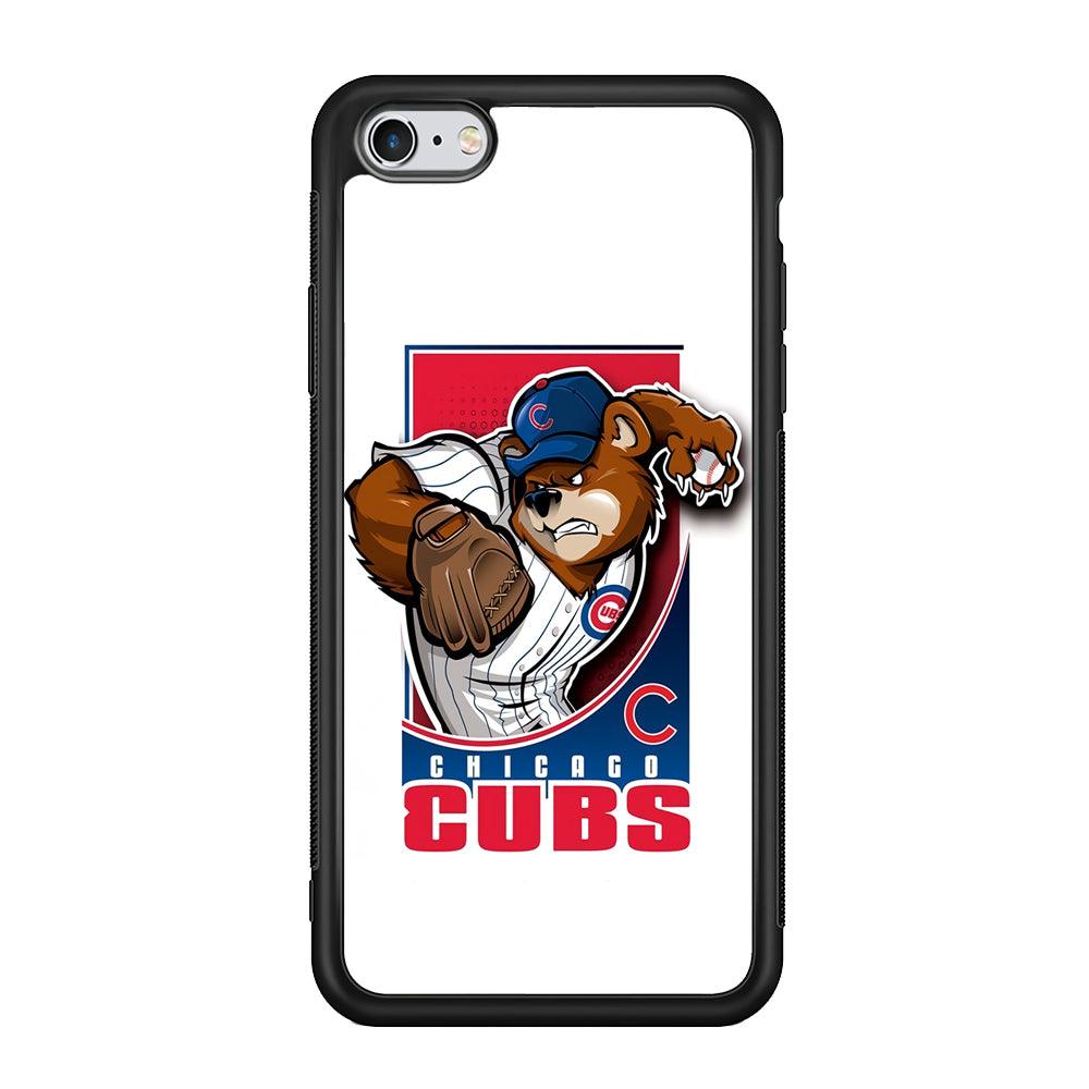 Baseball Chicago Cubs MLB 001 iPhone 6 | 6s Case-Phone Case-Rubber Black (2D Case)-Altracase