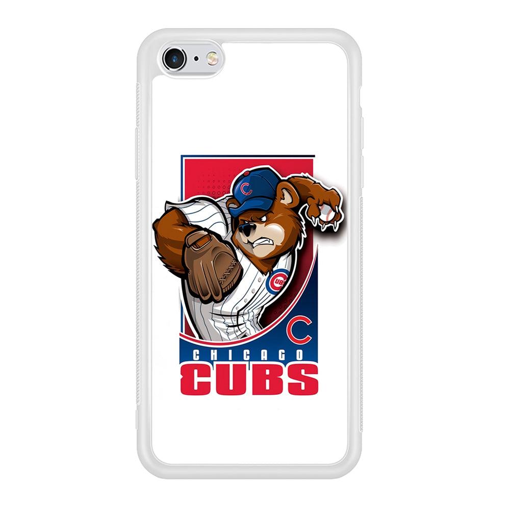 Baseball Chicago Cubs MLB 001 iPhone 6 | 6s Case-Phone Case-Rubber White (2D Case)-Altracase
