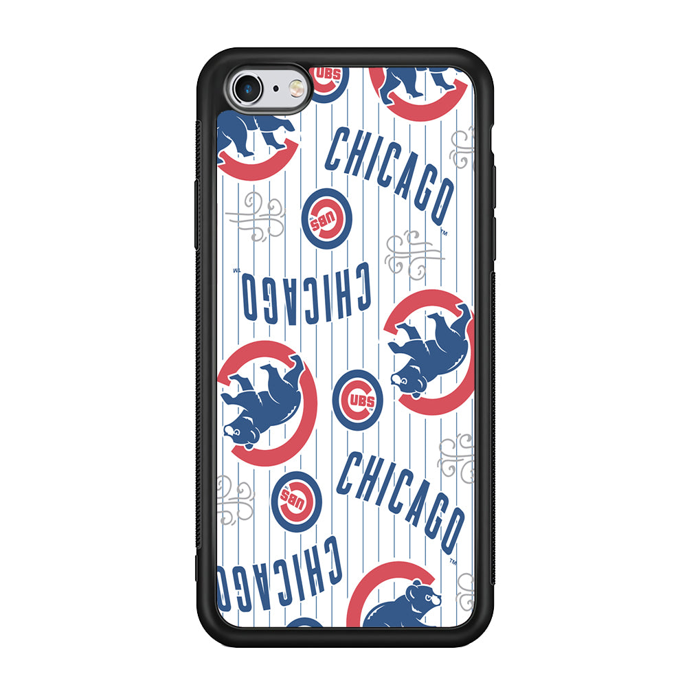 Baseball Chicago Cubs MLB 002 iPhone 6 Plus | 6s Plus Case-Phone Case-Rubber Black (2D Case)-Altracase