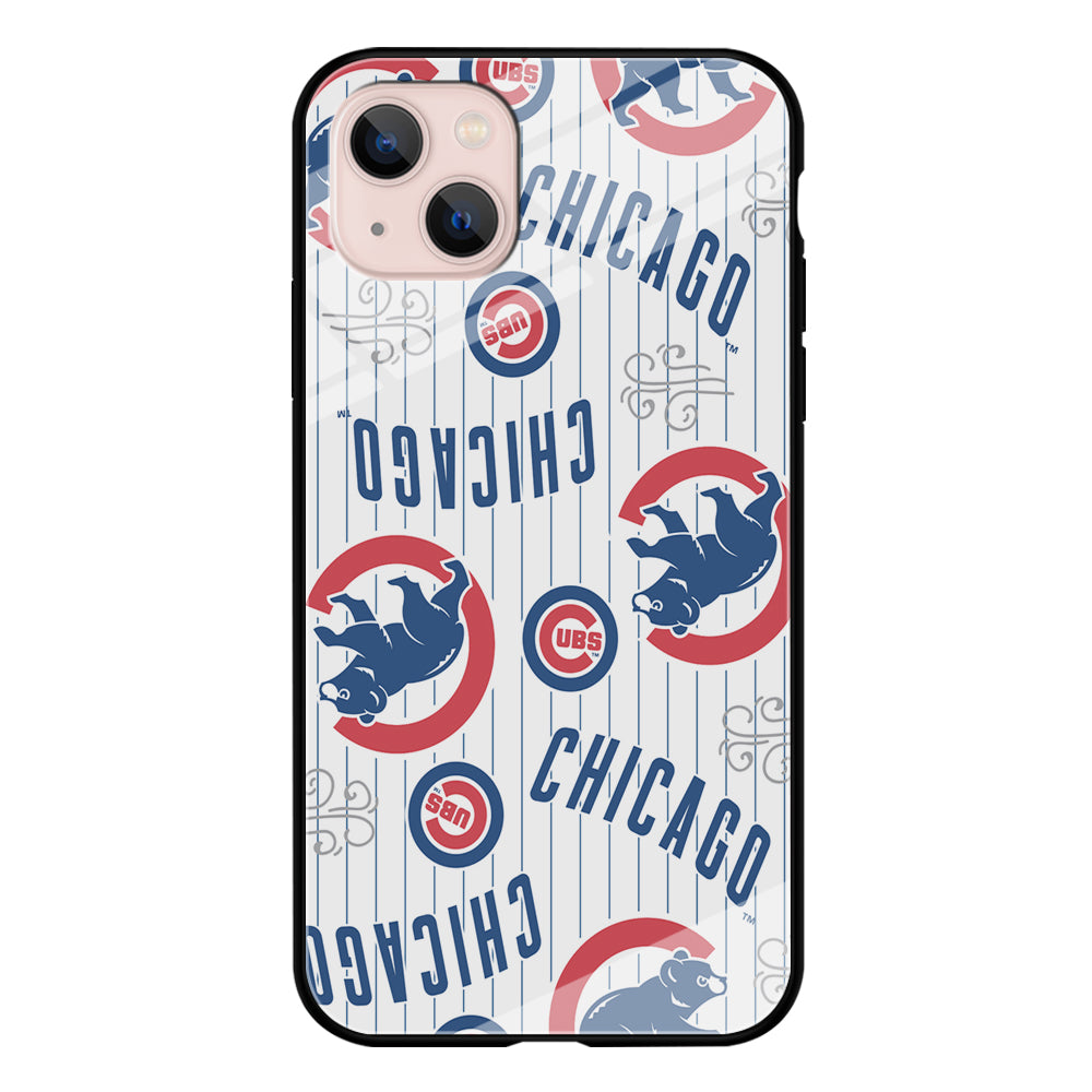 Baseball Chicago Cubs MLB 002 iPhone 13 Case-Phone Case-Tempered Glass Case-Altracase