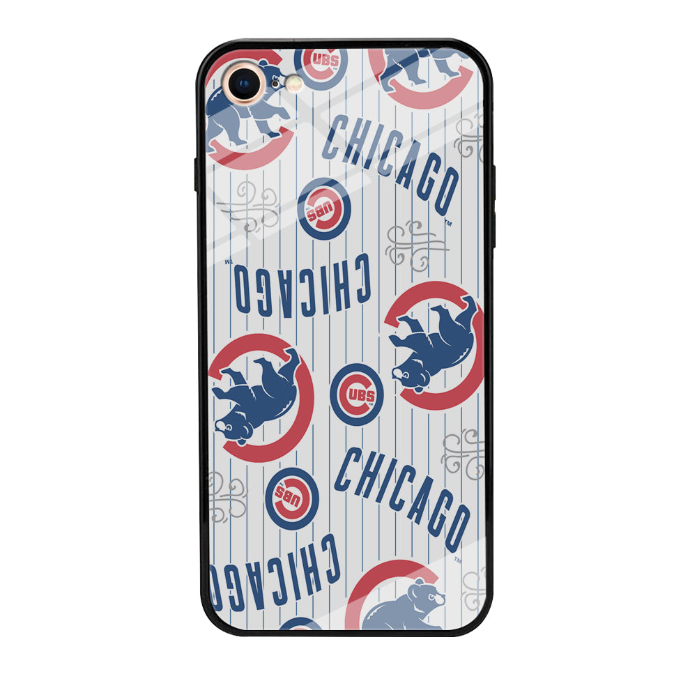 Baseball Chicago Cubs MLB 002 iPhone SE 3 2022 Case-Phone Case-Tempered Glass Case-Altracase