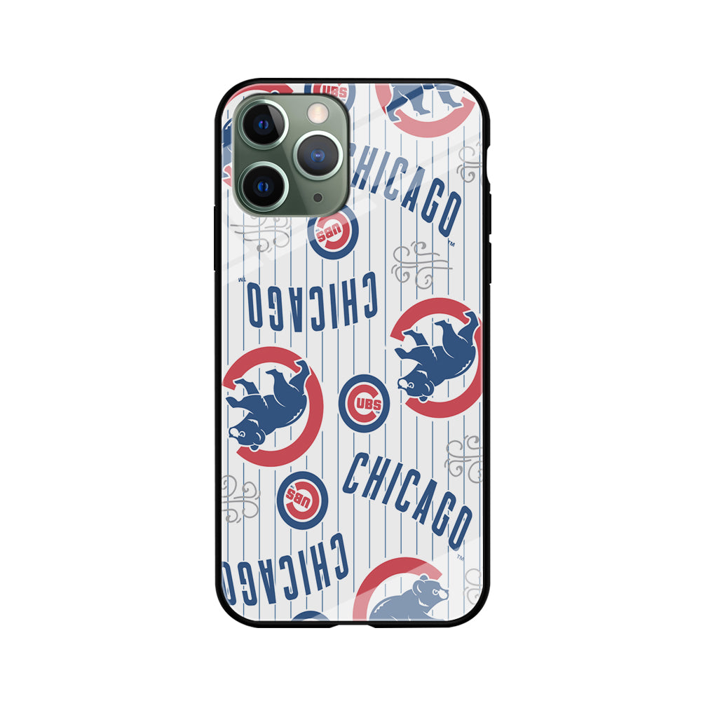 Baseball Chicago Cubs MLB 002 iPhone 11 Pro Case-Phone Case-Tempered Glass Case-Altracase