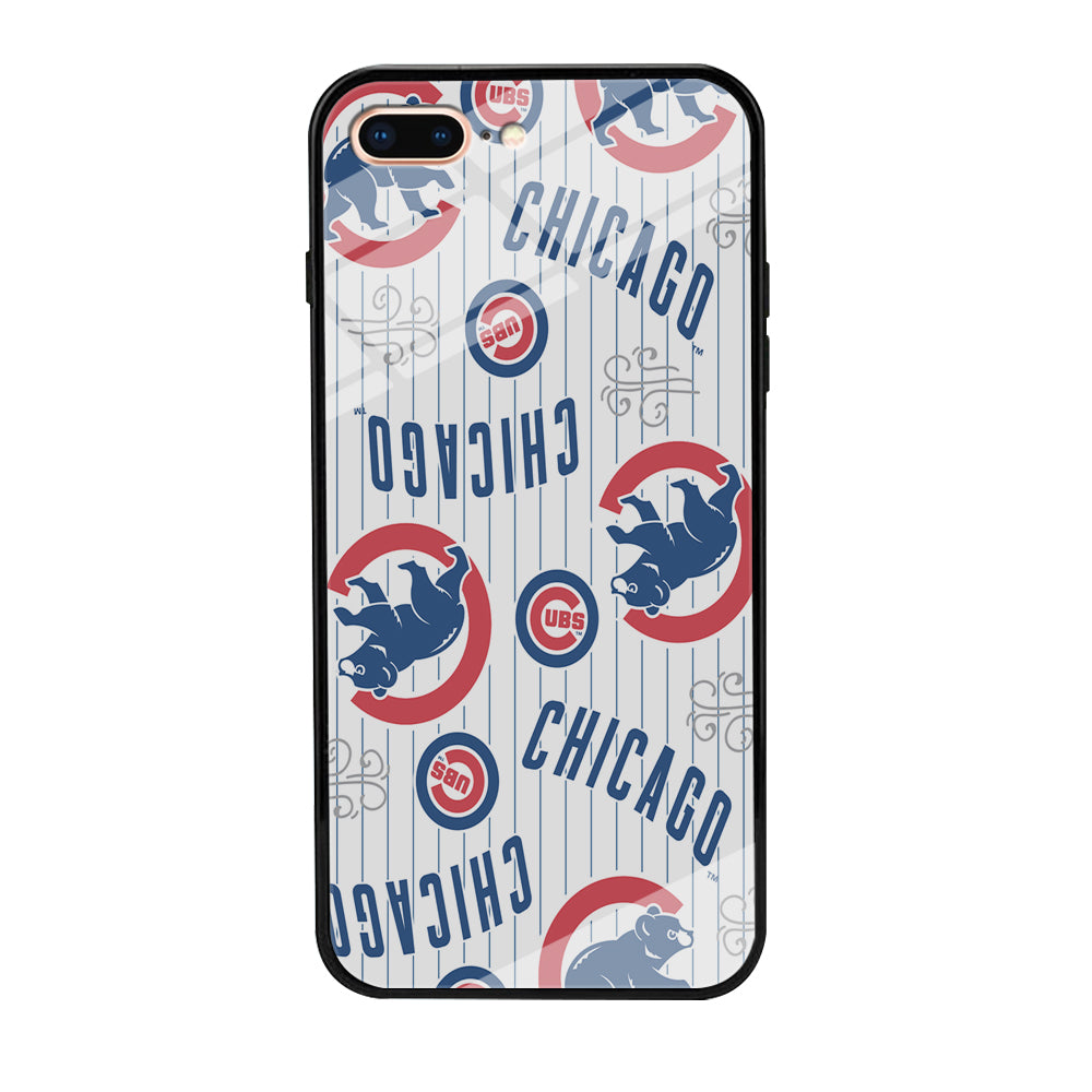 Baseball Chicago Cubs MLB 002 iPhone 8 Plus Case-Phone Case-Tempered Glass Case-Altracase