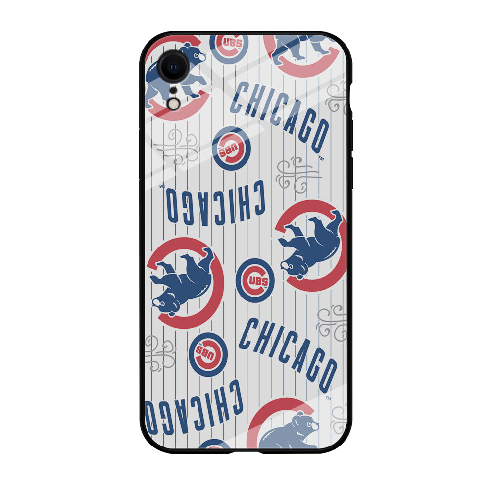 Baseball Chicago Cubs MLB 002 iPhone XR Case-Phone Case-Tempered Glass Case-Altracase
